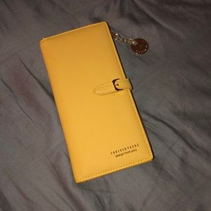 Yellow Bifold Wallet/Wristlet